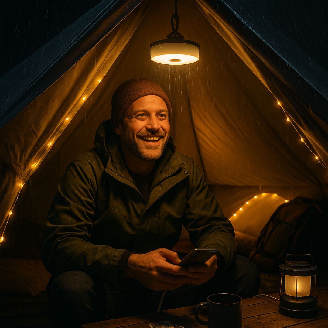 CampGlow™ – Sfeer, licht en rust. Altijd bij je.