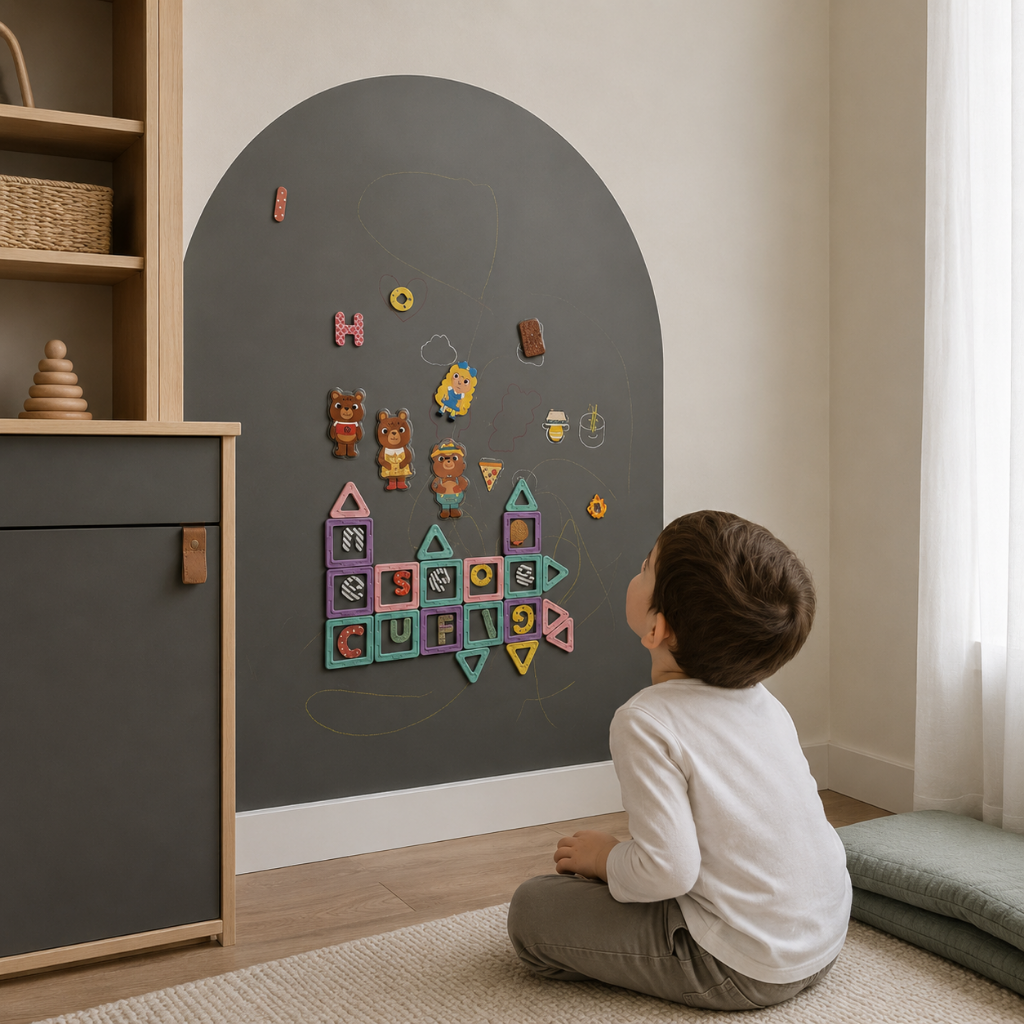 Magnetta™ - Magnetisch tekenbord voor de kinderkamer, zonder rommel