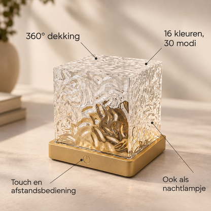AuraCube™ – golvenprojector met volledige 360° kamerdekking