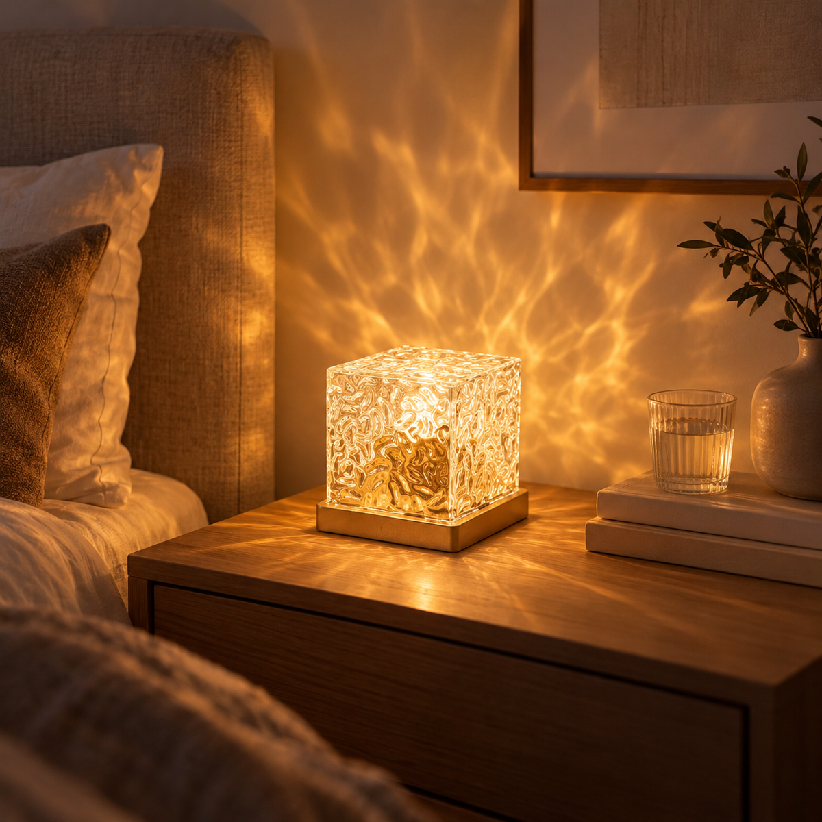 AuraCube™ – golvenprojector met volledige 360° kamerdekking