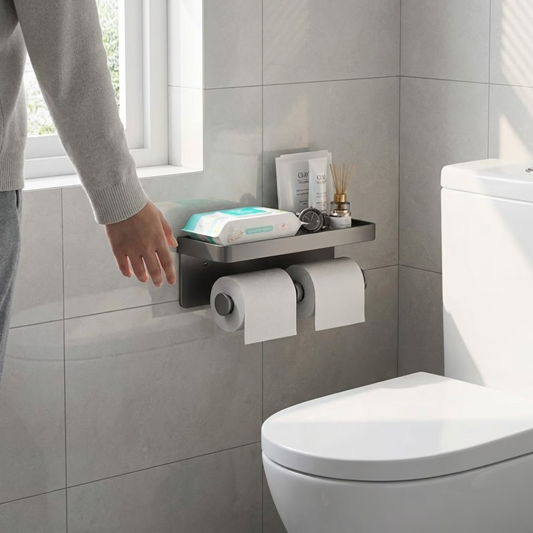DuoFix Toiletrolhouder