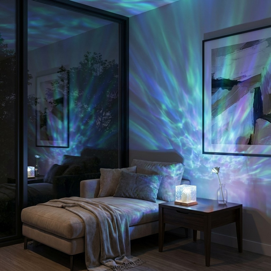 AuraCube™ – Dreamy Wave-Light Projector