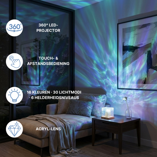 AuraCube™ – Dreamy Wave-Light Projector