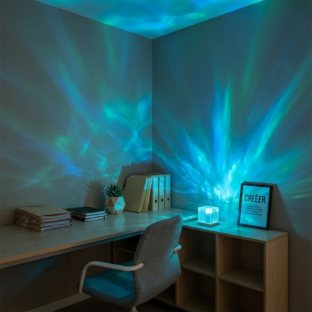 AuraCube™ – Dreamy Wave-Light Projector