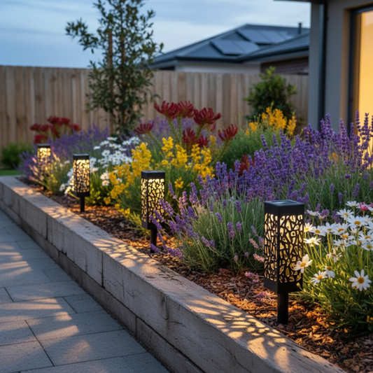SchemerSpel™ - Solar Tuinlamp die Lichtpatronen Maakt