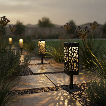 SchemerSpel™ - Solar Tuinlamp die Lichtpatronen Maakt