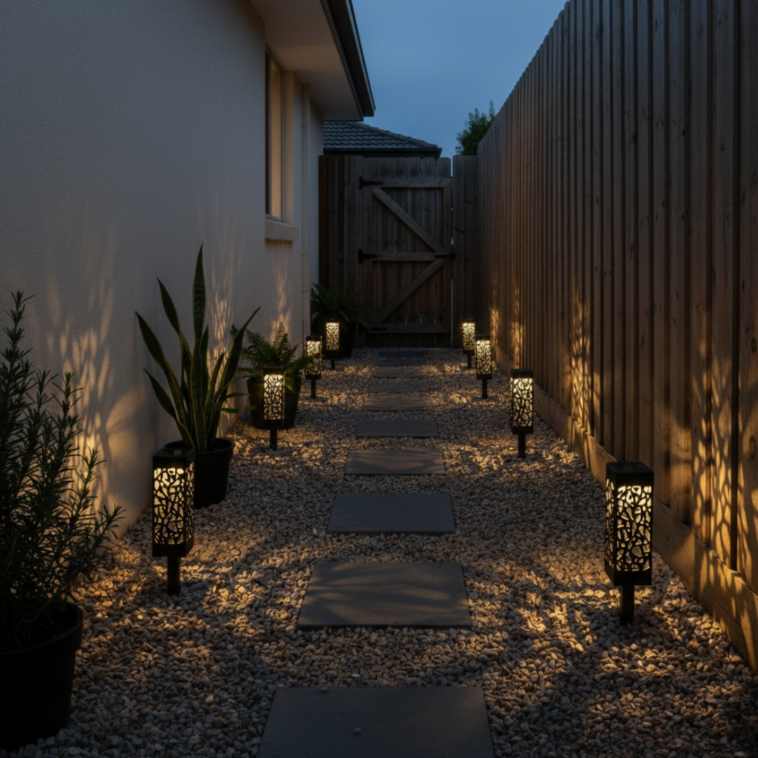 SchemerSpel™ - Solar Tuinlamp die Lichtpatronen Maakt