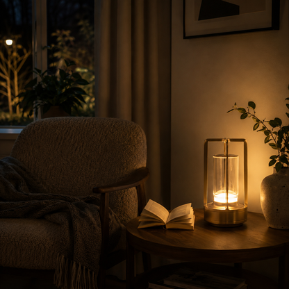 GlowHaven™ - Compact, warm licht voor elk moment