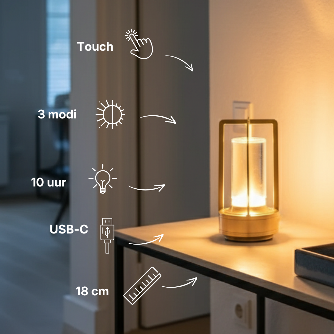 GlowHaven™ - Compact, warm licht voor elk moment