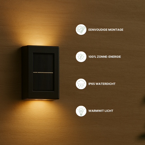 SolarGlow™ - Stijlvolle wandverlichting op zonne-energie