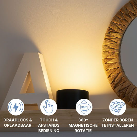 Wallie™ - Draadloze LED Wandlamp